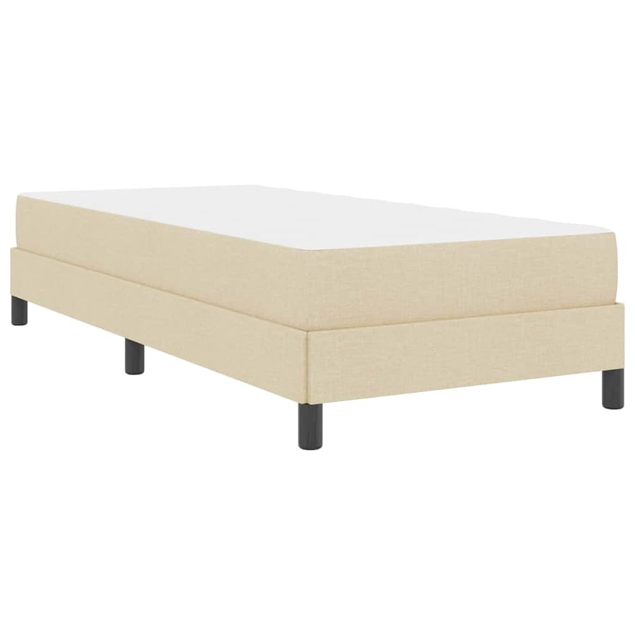 Boxspring bed Anders Crème 90 x 190 cm Stof
