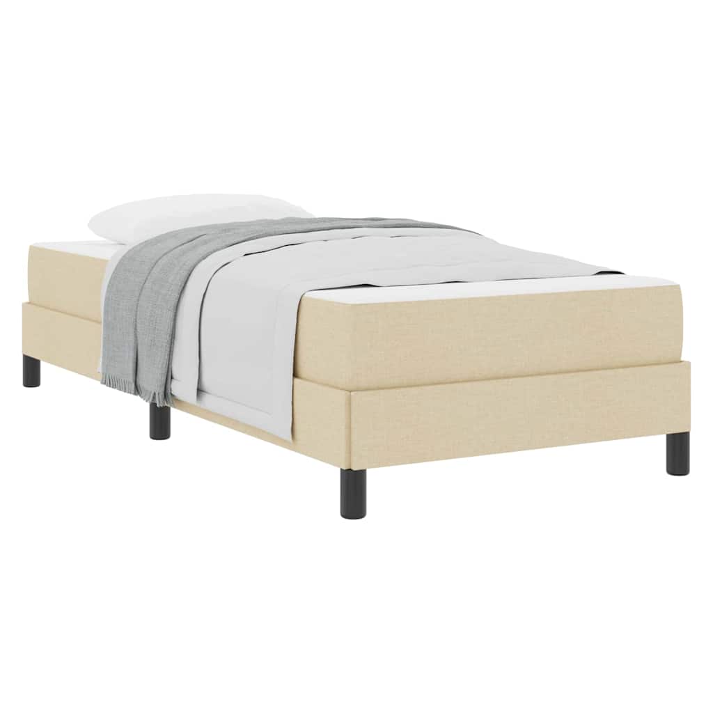 Boxspring bed Anders Crème 90 x 190 cm Stof