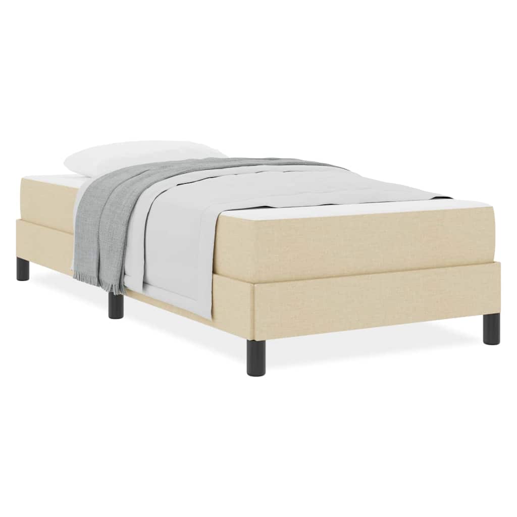 Boxspring bed Anders Crème 90 x 190 cm Stof