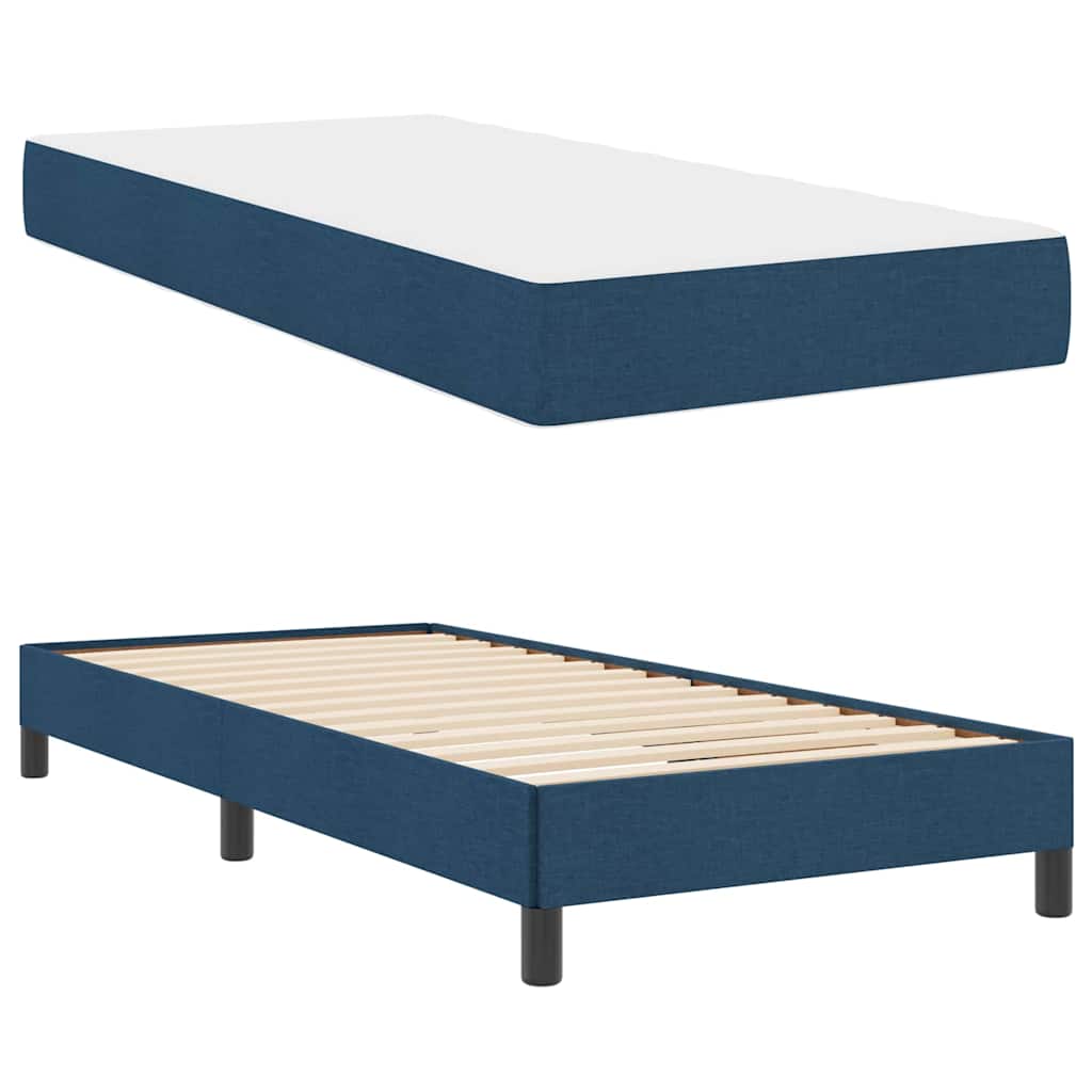 Boxspring bed Anders Blauw 90 x 190 cm Stof