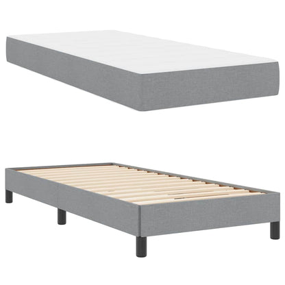Boxspring bed Anders Lichtgrijs 90 x 200 cm Stof