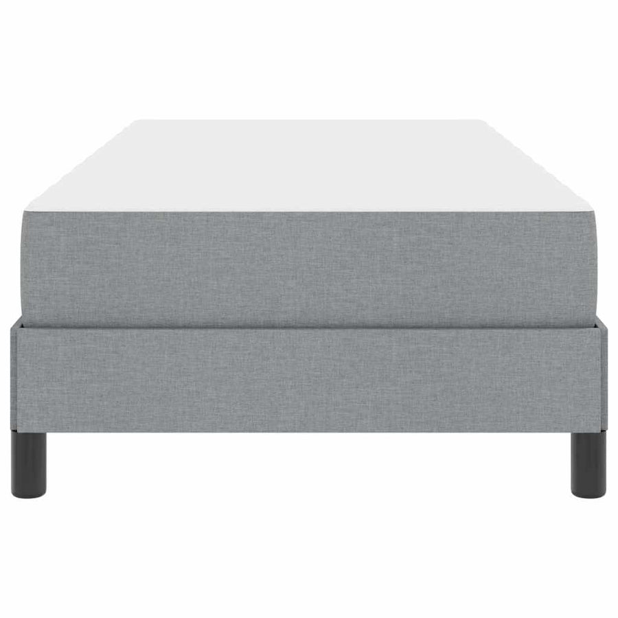 Boxspring bed Anders Lichtgrijs 90 x 200 cm Stof