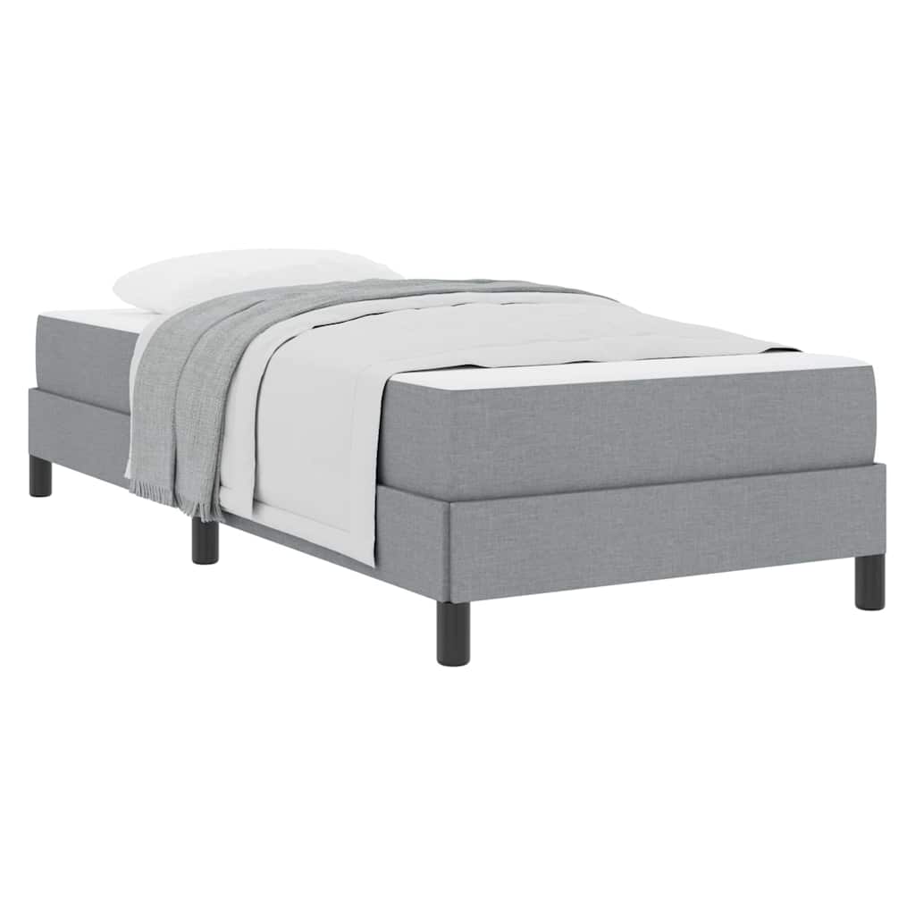 Boxspring bed Anders Lichtgrijs 90 x 200 cm Stof
