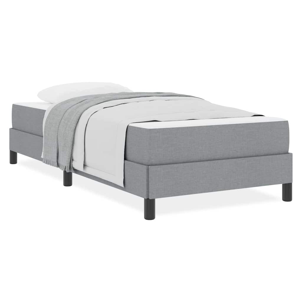 Boxspring bed Anders Lichtgrijs 90 x 200 cm Stof