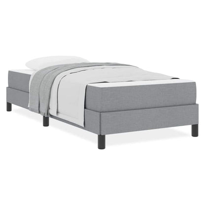 Boxspring bed Anders Lichtgrijs 90 x 200 cm Stof