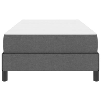 Boxspring bed Anders Donkergrijs 90 x 200 cm Stof