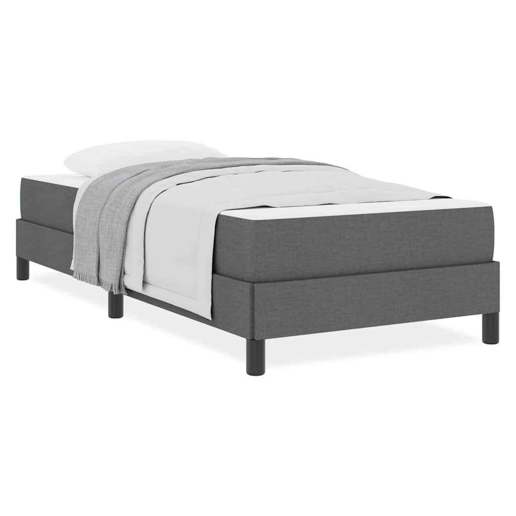 Boxspring bed Anders Donkergrijs 90 x 200 cm Stof