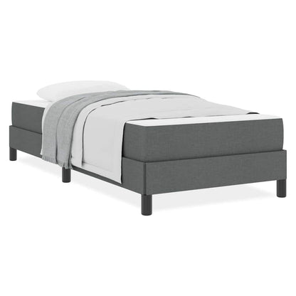 Boxspring bed Anders Donkergrijs 90 x 200 cm Stof