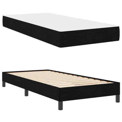 Boxspring bed Anders Zwart 90 x 200 cm Stof