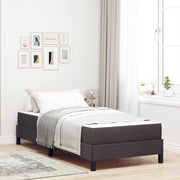 Boxspringbed met matras 90x200 cm donkerbruin stof