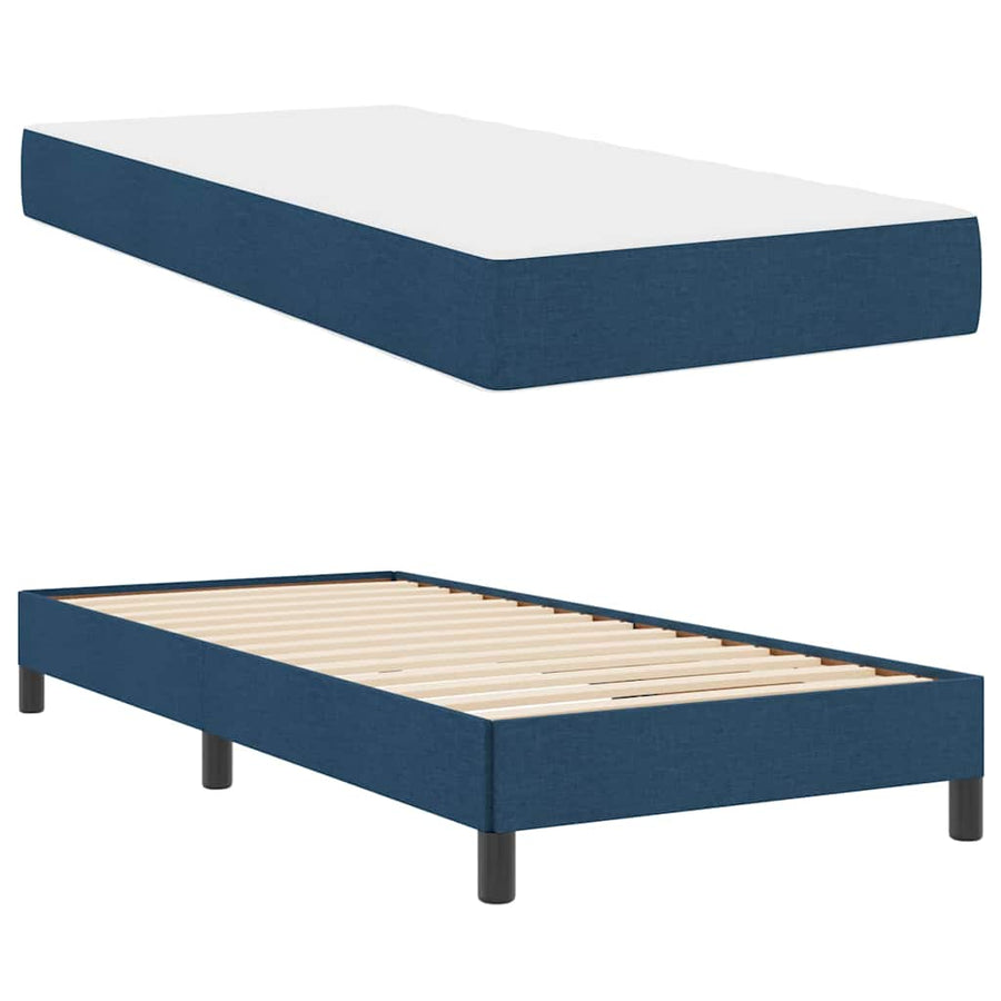 Boxspring bed Anders Blauw 90 x 200 cm Stof