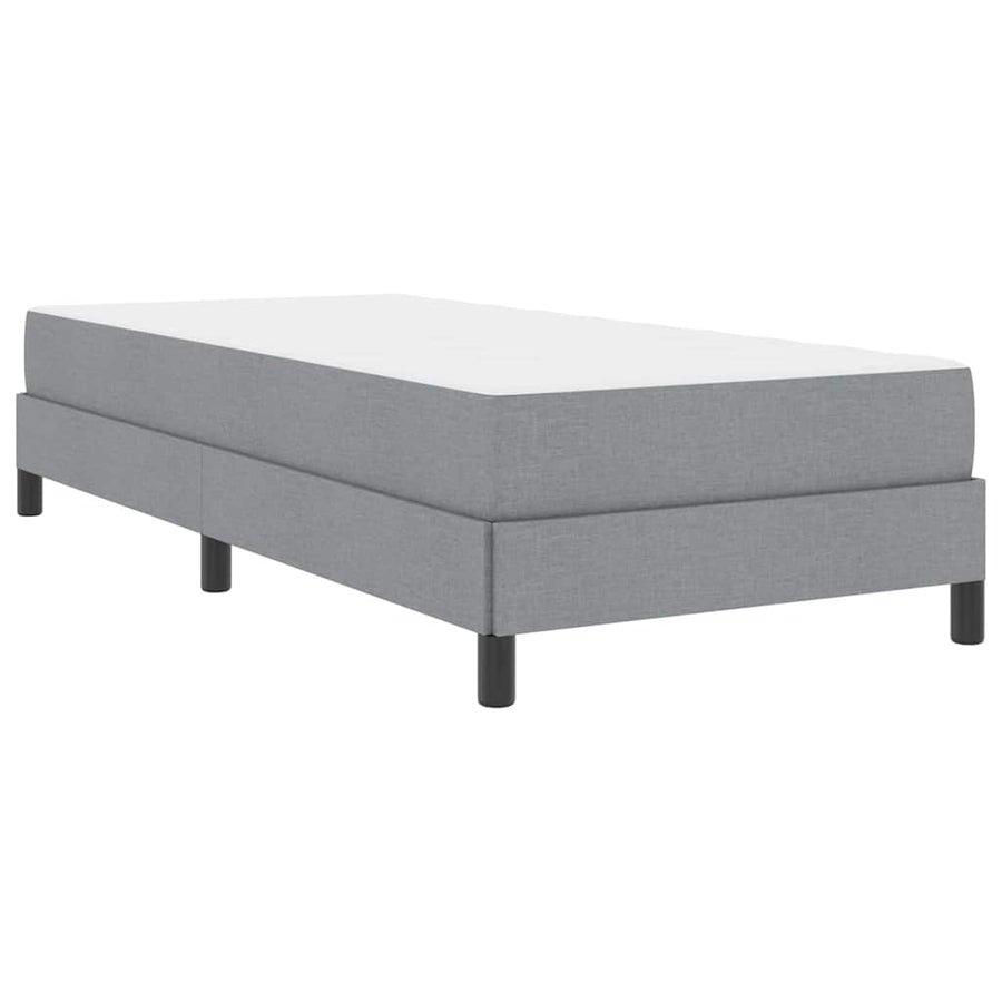 Boxspring bed Anders Lichtgrijs 100 x 200 cm Stof