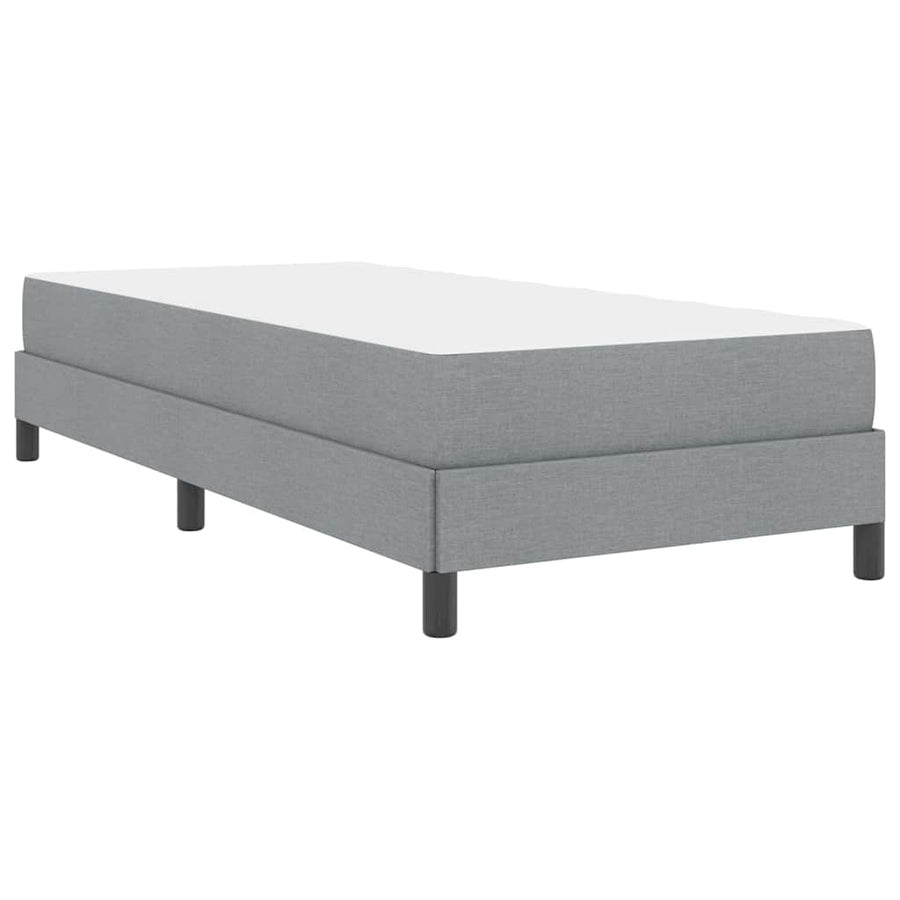 Boxspring bed Anders Lichtgrijs 100 x 200 cm Stof