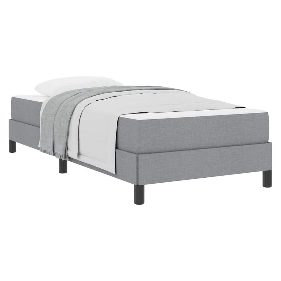 Boxspring bed Anders Lichtgrijs 100 x 200 cm Stof