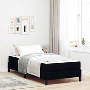 Boxspringbed met matras 100x200 cm zwart stof