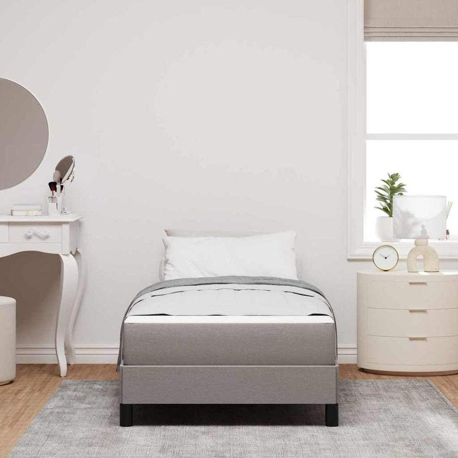 Boxspring bed Anders Taupe 100 x 200 cm Stof