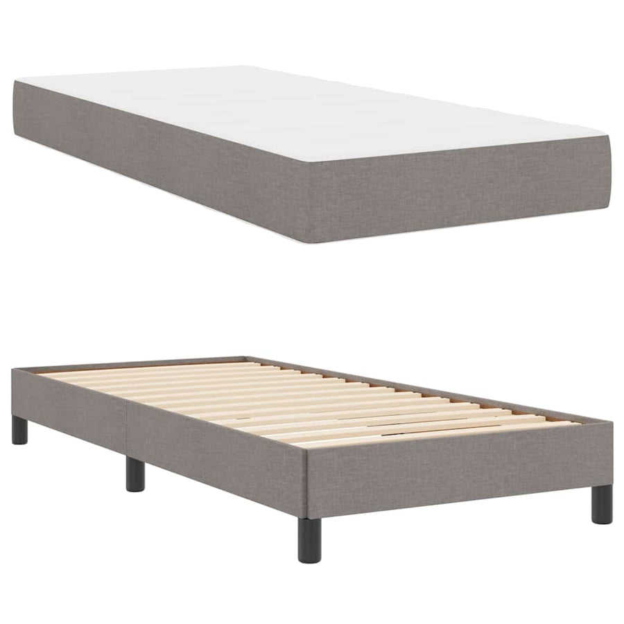 Boxspring bed Anders Taupe 100 x 200 cm Stof