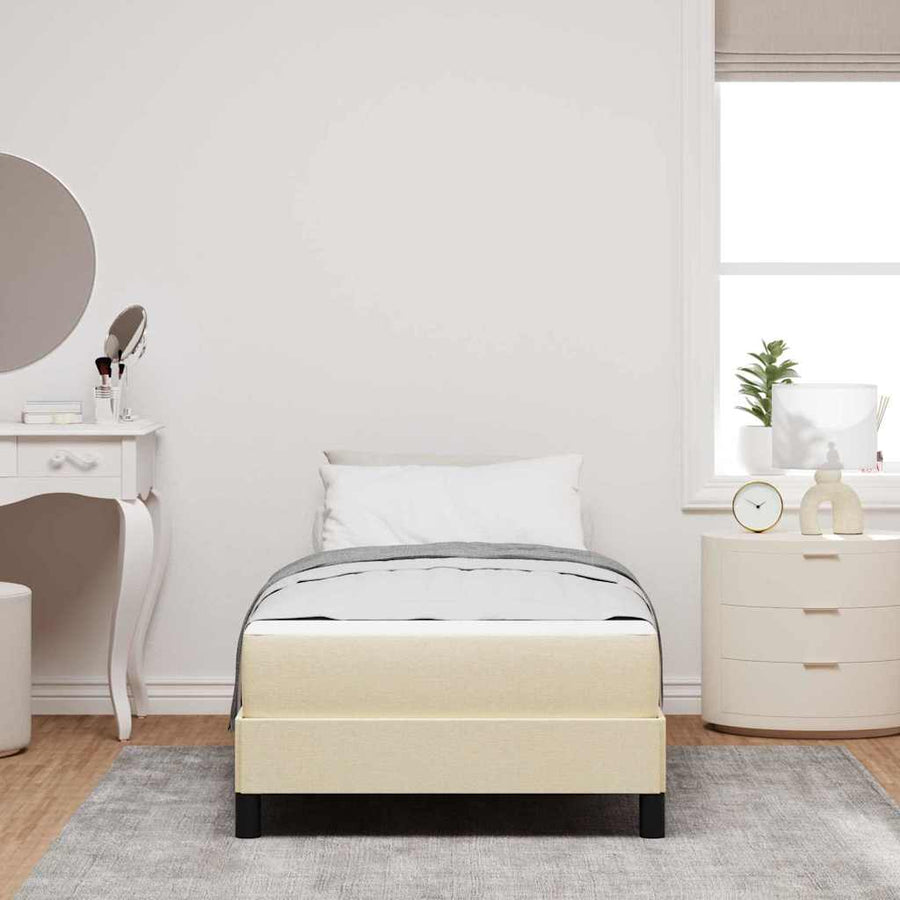 Boxspring bed Anders Crème 100 x 200 cm Stof