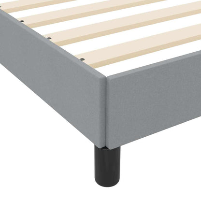 Boxspring bed Anders Lichtgrijs 120 x 190 cm Stof