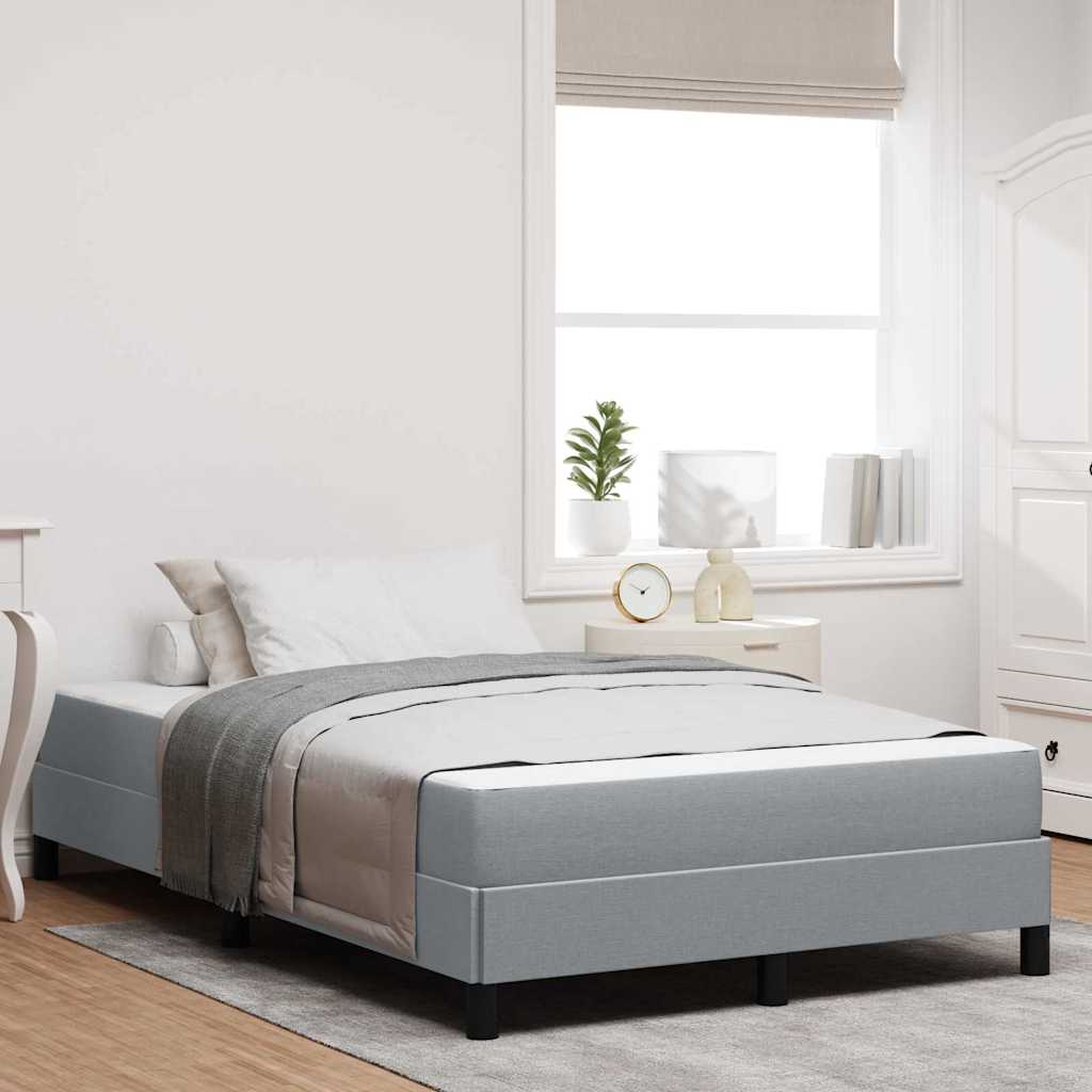 Boxspring bed Anders Lichtgrijs 120 x 190 cm Stof