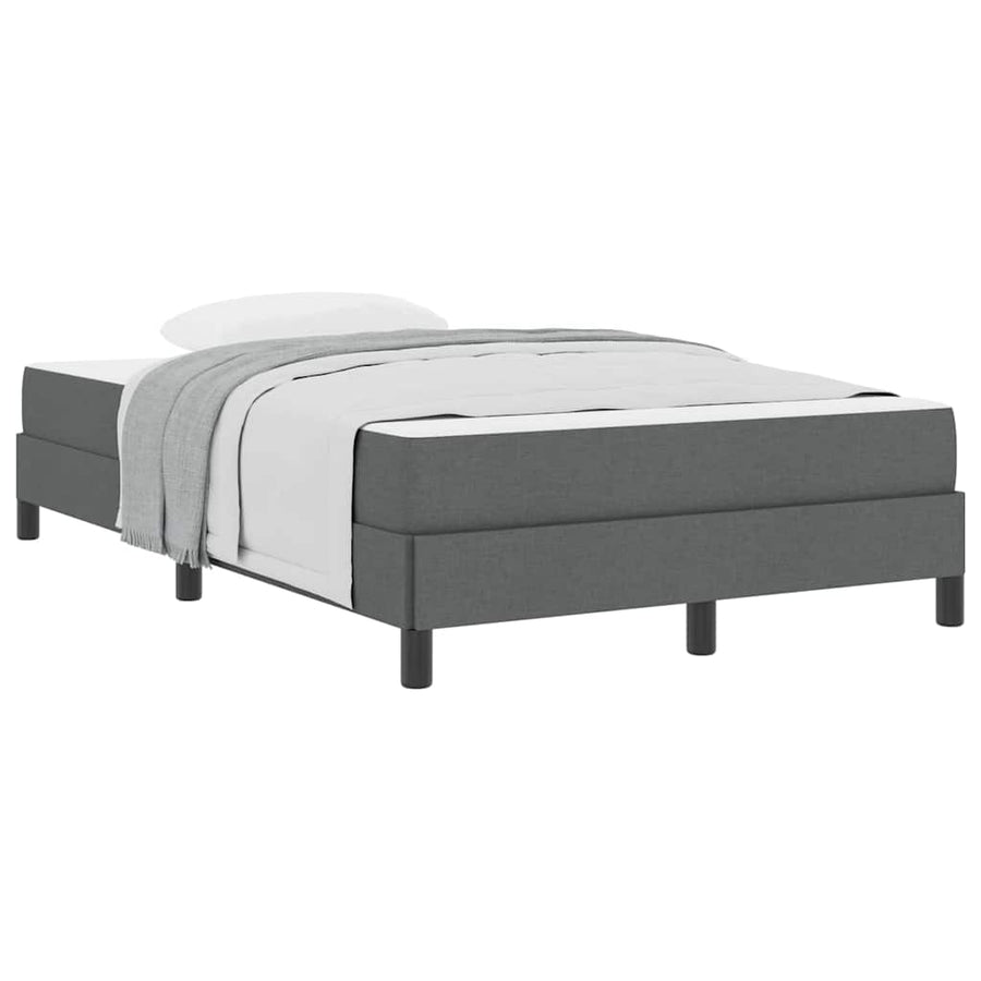 Boxspring bed Anders Donkergrijs 120 x 190 cm Stof
