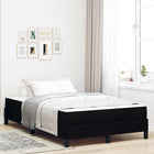 Boxspringbed met matras 120x190 cm zwart stof