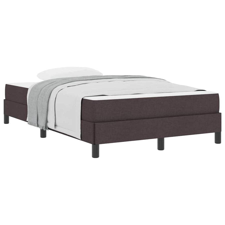 Boxspring bed Anders Donkerbruin 120 x 190 cm Stof