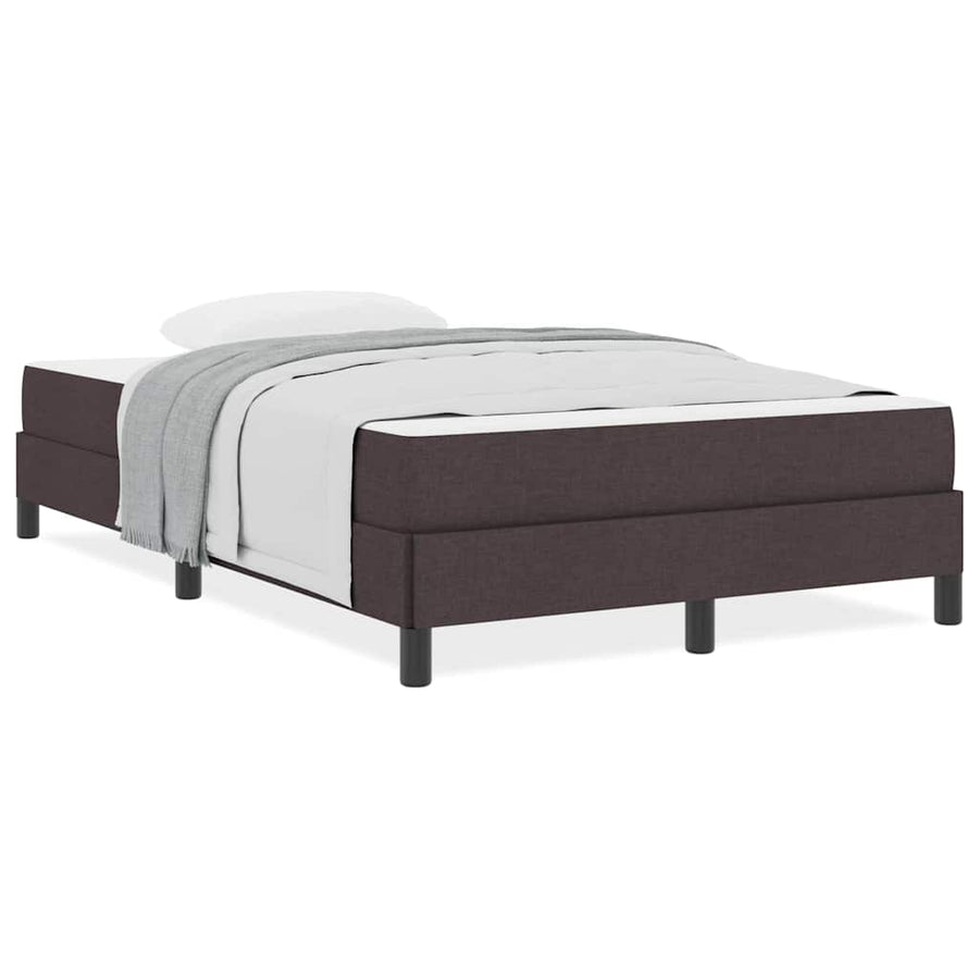 Boxspring bed Anders Donkerbruin 120 x 190 cm Stof