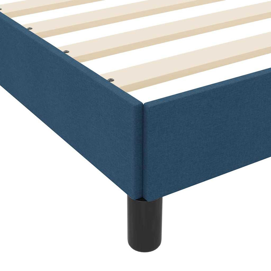 Boxspringbed met matras Blauw 120 x 190 cm Stof