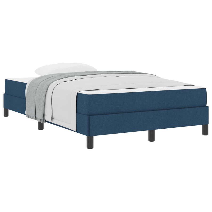 Boxspringbed met matras Blauw 120 x 190 cm Stof