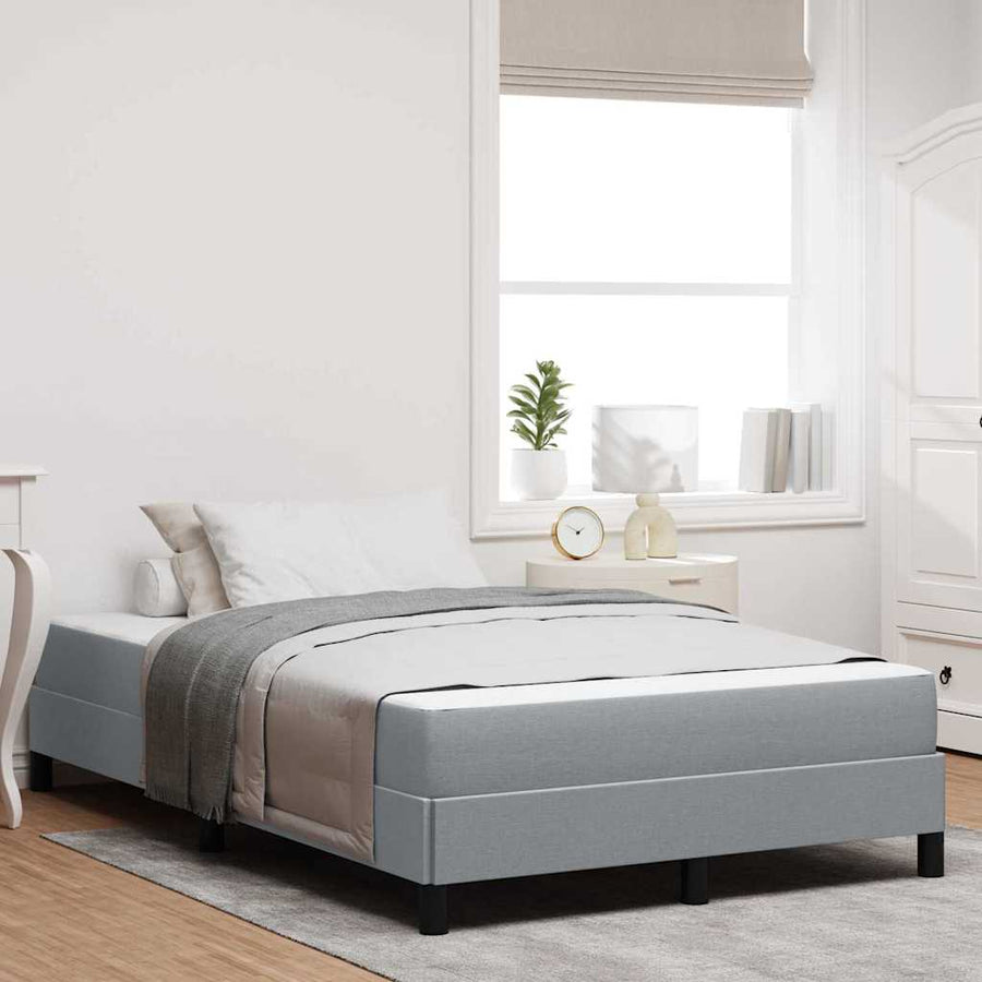 Boxspring bed Anders Lichtgrijs 120 x 200 cm Stof