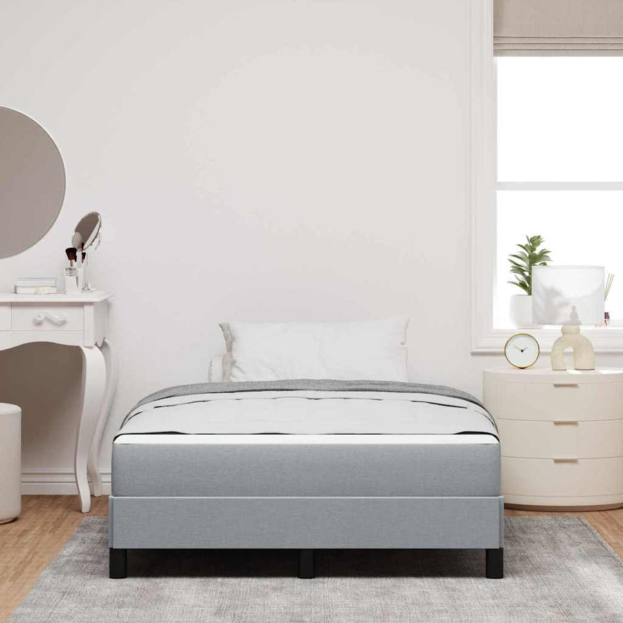 Boxspring bed Anders Lichtgrijs 120 x 200 cm Stof