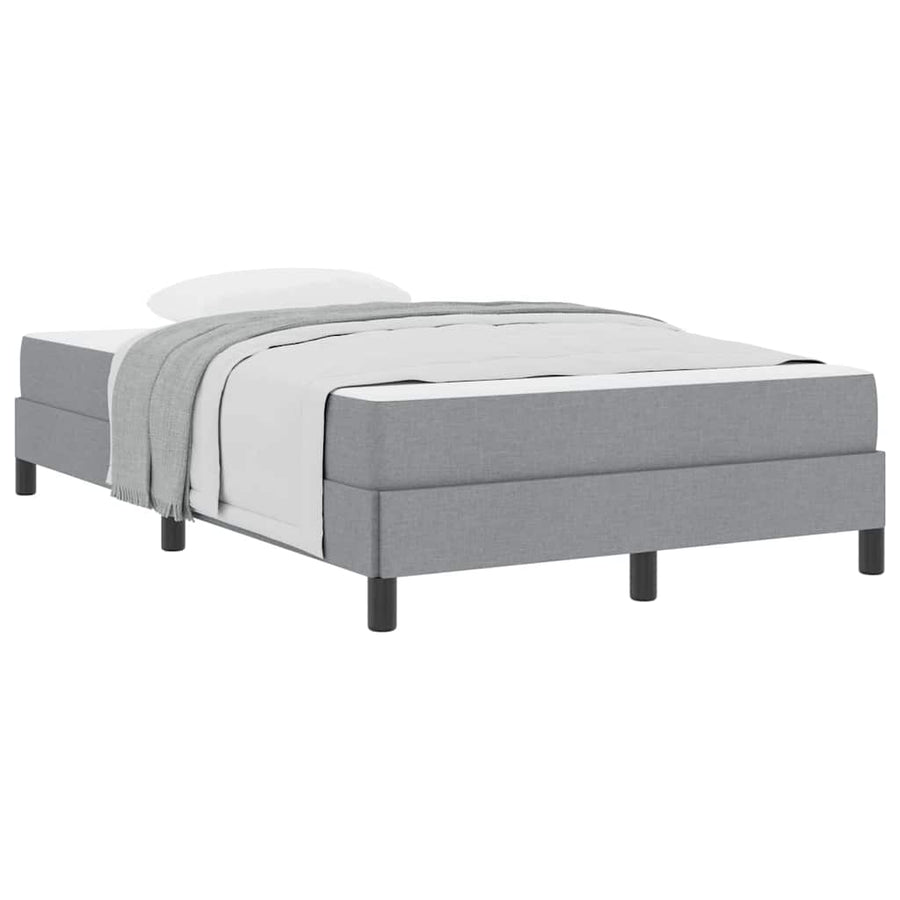 Boxspring bed Anders Lichtgrijs 120 x 200 cm Stof