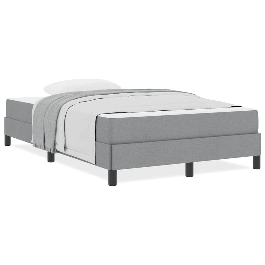 Boxspring bed Anders Lichtgrijs 120 x 200 cm Stof