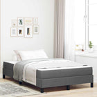 Boxspringbed met matras 120x200 cm donkergrijs stof
