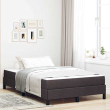 Boxspringbed met matras Donkerbruin 120 x 200 cm Stof
