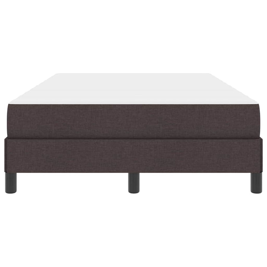 Boxspringbed met matras Donkerbruin 120 x 200 cm Stof