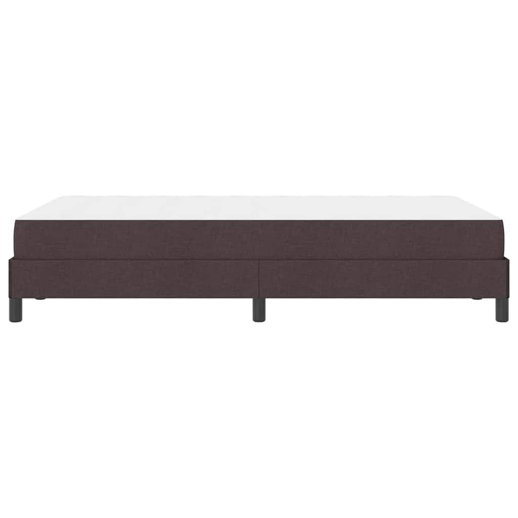 Boxspringbed met matras Donkerbruin 120 x 200 cm Stof