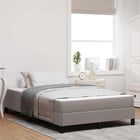 Boxspringbed met matras 120x200 cm taupe stof