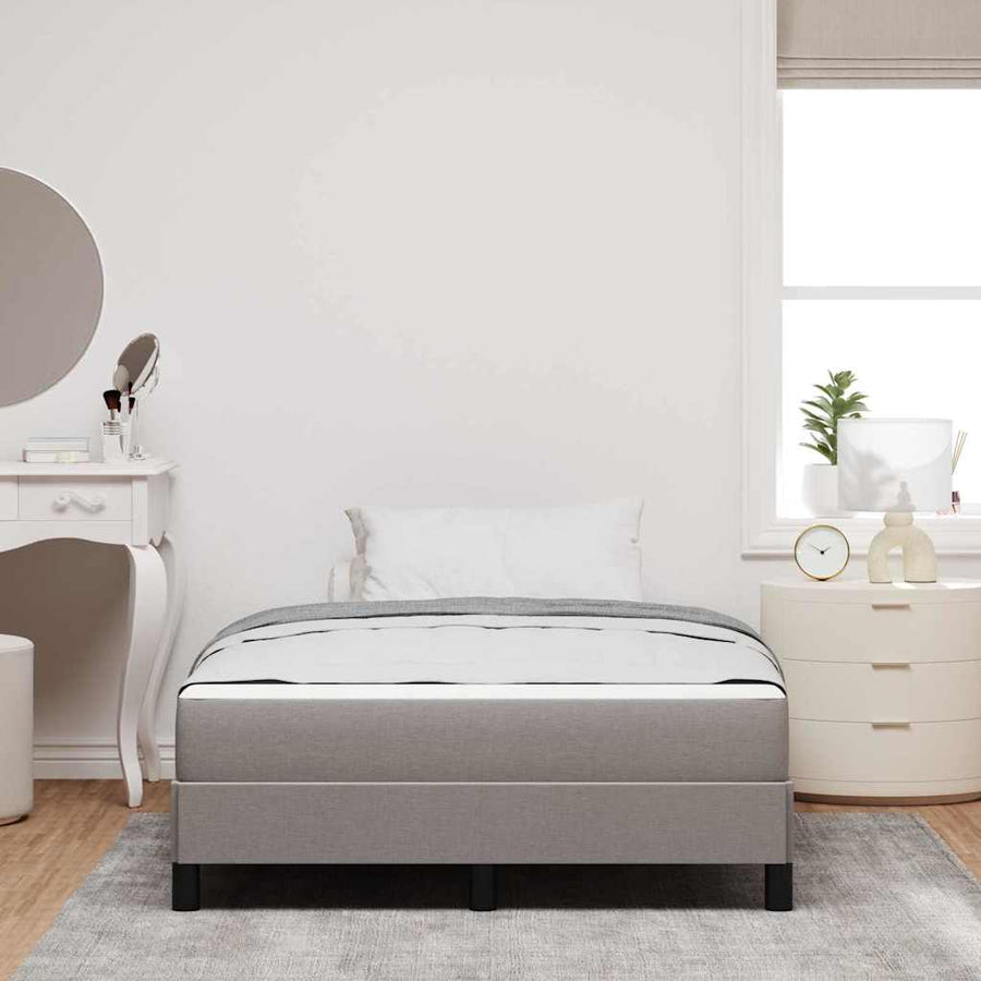 Boxspring bed Anders Taupe 120 x 200 cm Stof