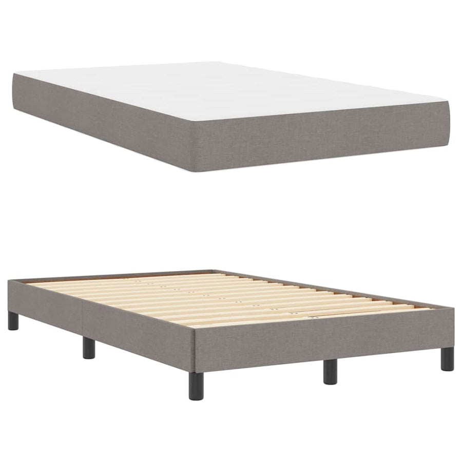 Boxspring bed Anders Taupe 120 x 200 cm Stof