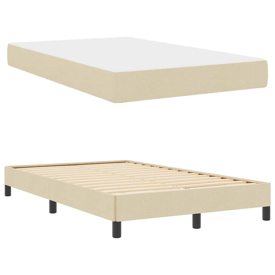 Boxspring bed Anders Crème 120 x 200 cm Stof