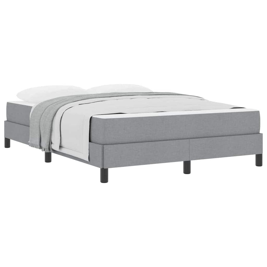 Boxspring bed Anders Lichtgrijs 140 x 190 cm Stof