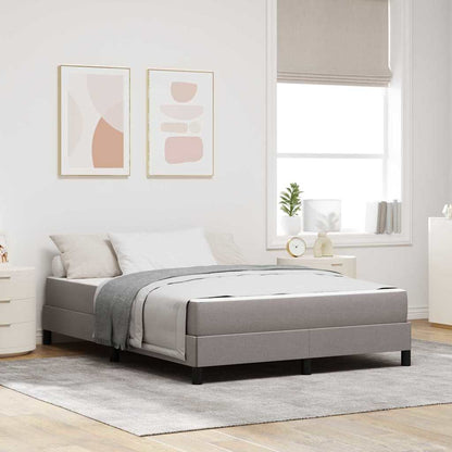 Boxspring bed Anders Taupe 140 x 190 cm Stof