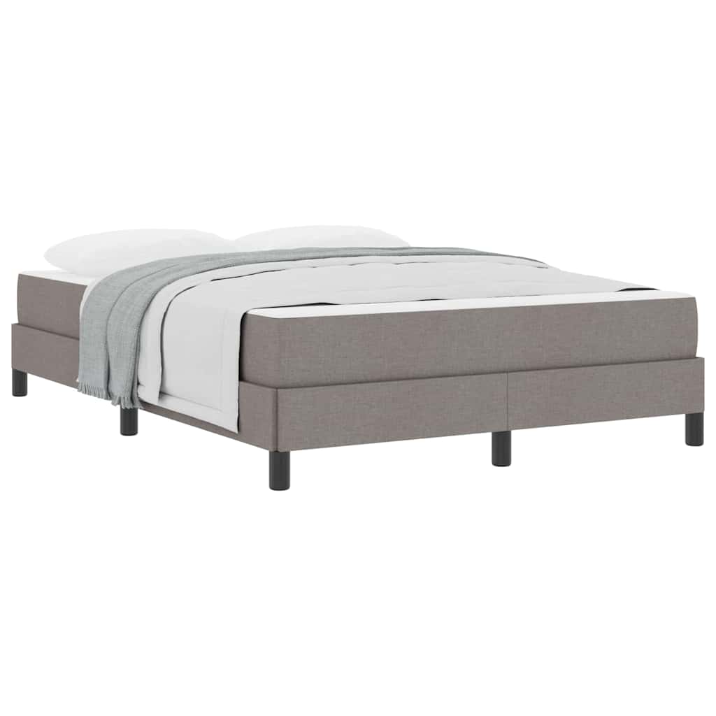 Boxspring bed Anders Taupe 140 x 190 cm Stof