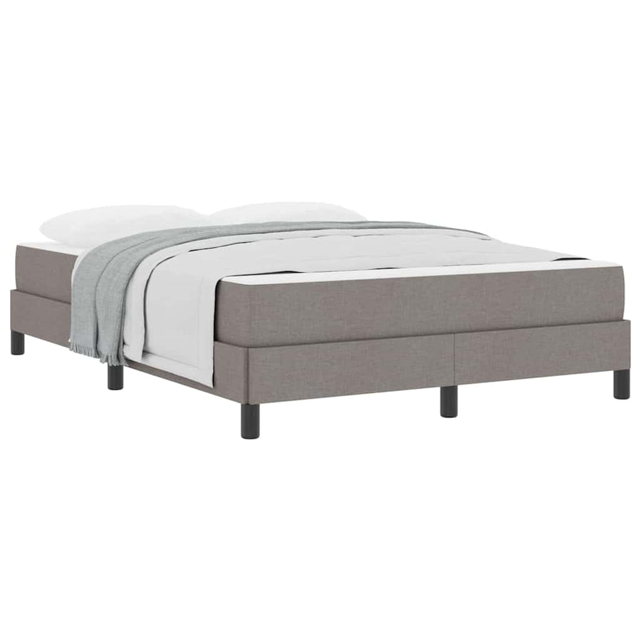 Boxspring bed Anders Taupe 140 x 190 cm Stof