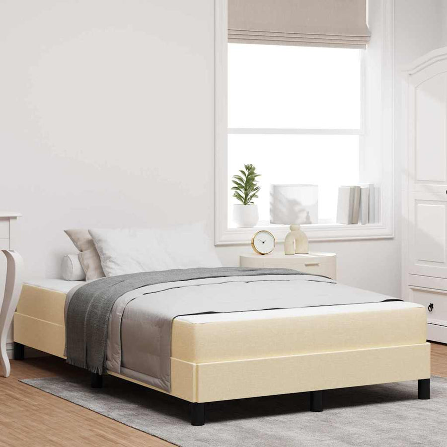 Boxspring bed Anders Crème 140 x 190 cm Stof