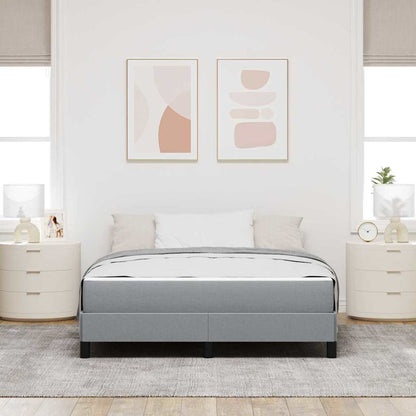 Boxspring bed Anders Lichtgrijs 140 x 200 cm Stof
