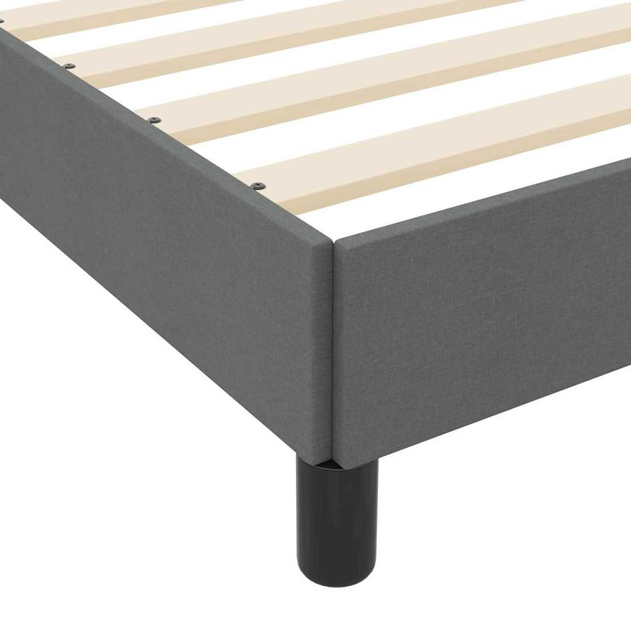 Boxspring bed Anders Donkergrijs 140 x 200 cm Stof