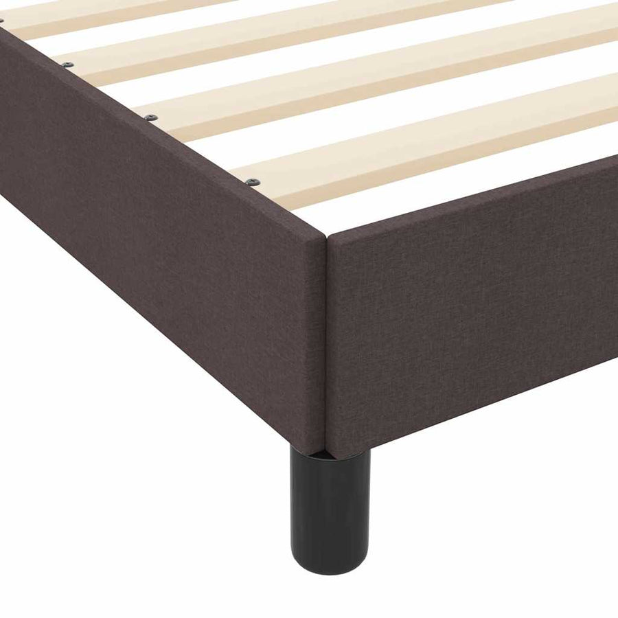 Boxspring bed Anders Donkerbruin 140 x 200 cm Stof
